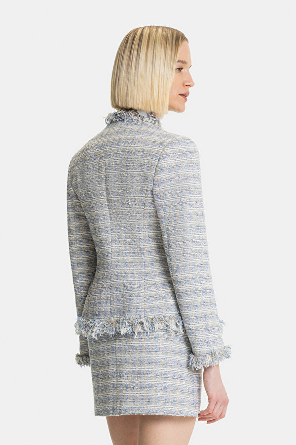ECRU UPRIGHT COLLAR JACKET 2