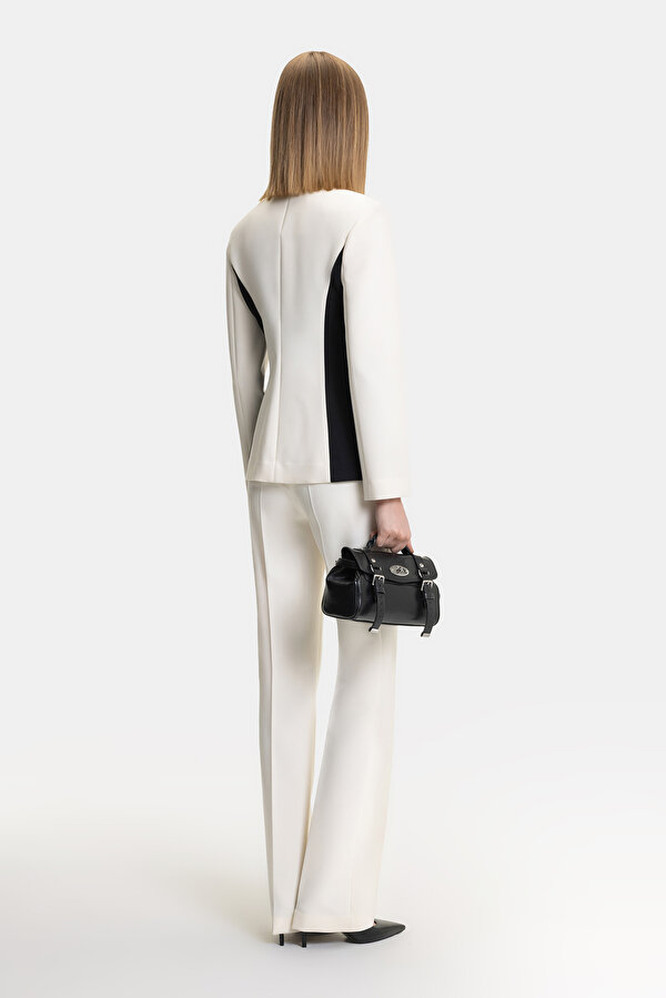 BLACK MANDARIN COLLAR JACKET 7