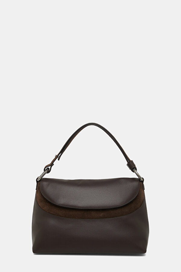 SILVER LEATHER BAG