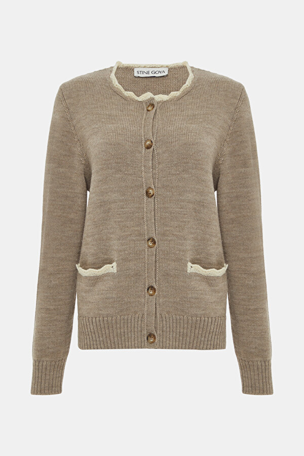 CREAM WOOL CARDIGAN