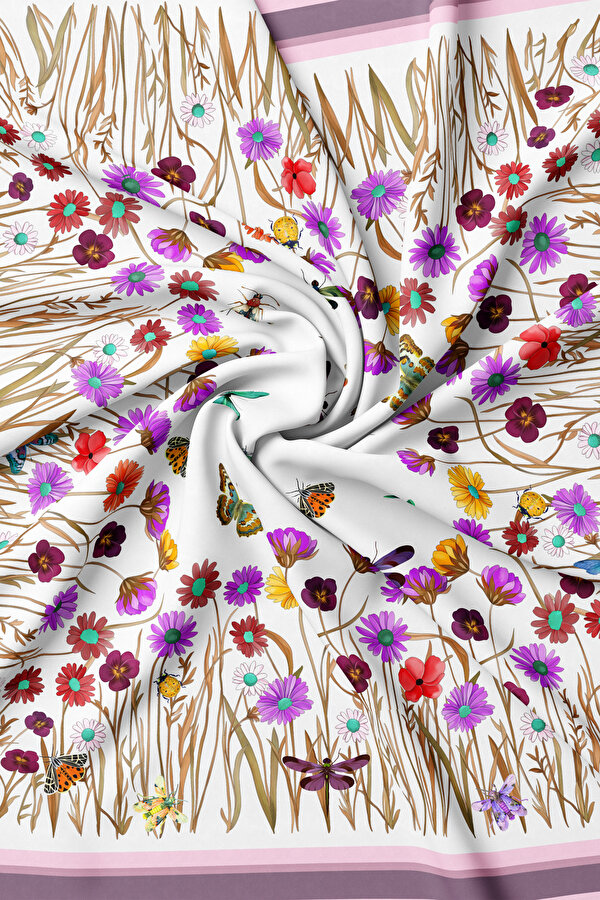 FUCHSIA ANIMAL FIGURED TWILL BANDANA 2