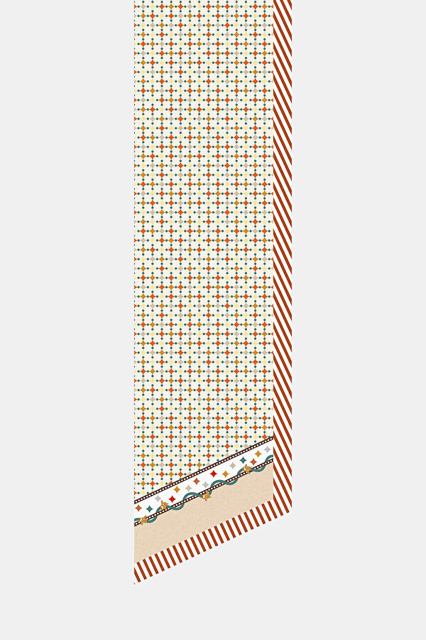 SALMON OBJECT DESIGN TWILL FOULARD 2