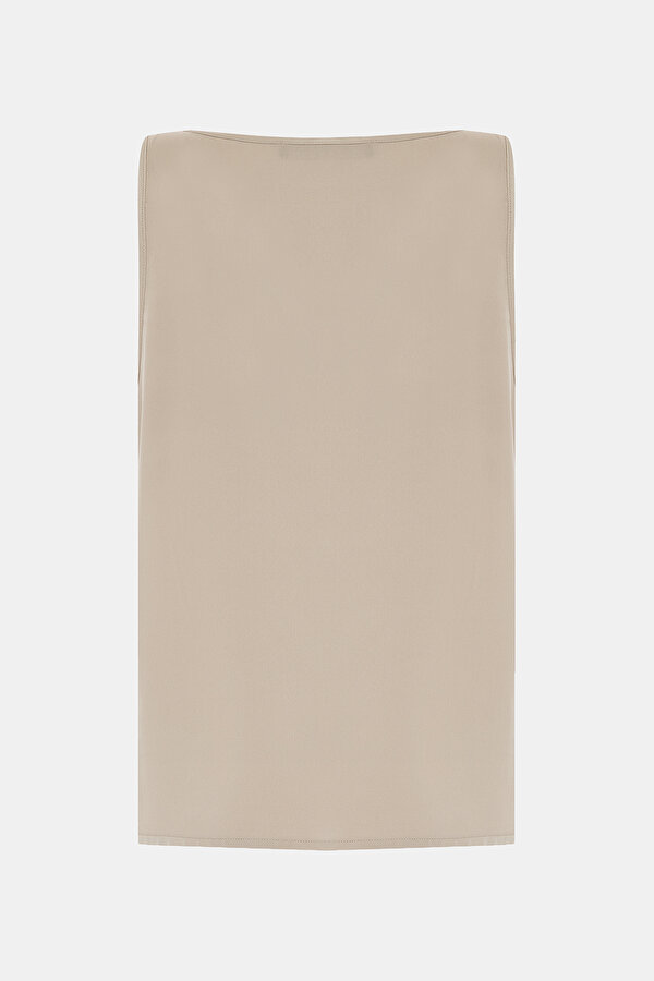 MINK BASIC / ROUND NECKLINE SLEEVELESS BLOUSE 2