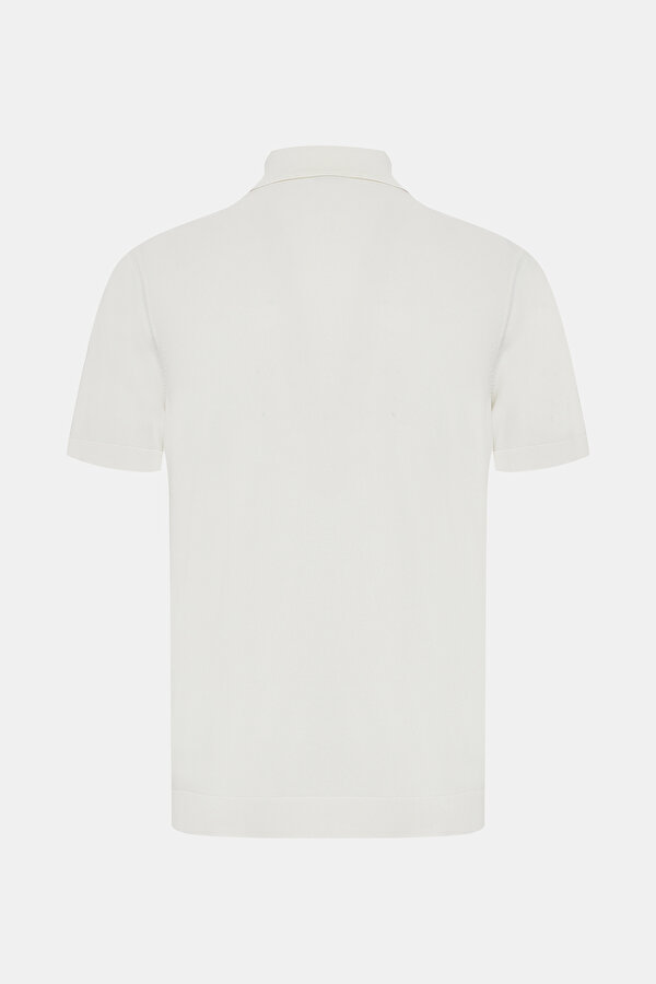 ECRU POLO NECK SHORT SLEEVE TSHIRT 7