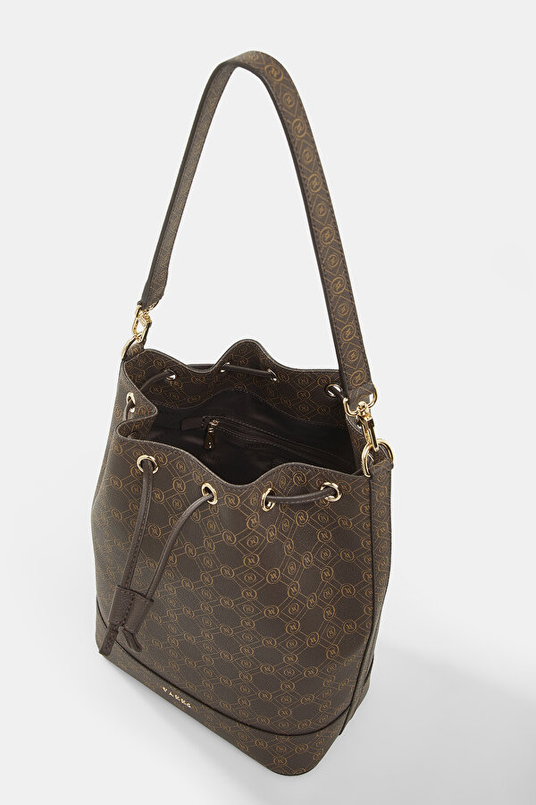 BEIGE MONOGRAM BAG 7