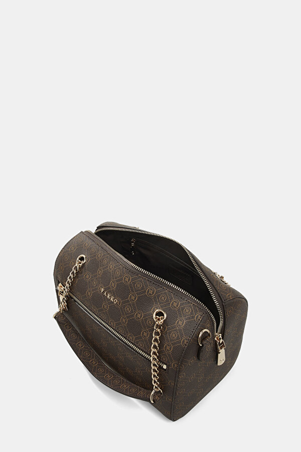 BEIGE MONOGRAM BAG 6
