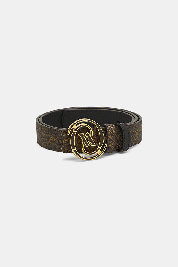 BLACK MONOGRAM BELT