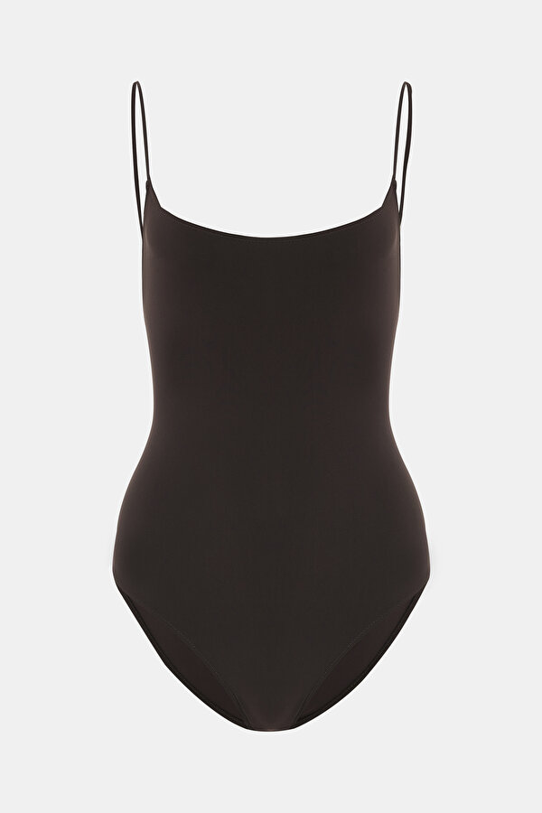 BROWN SWIMSUIT