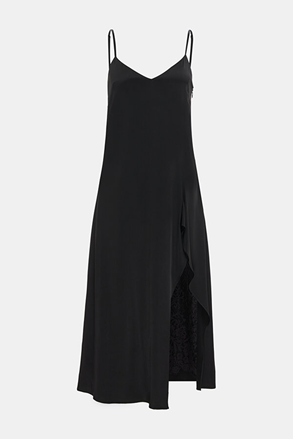 BLACK MIDI DRESS