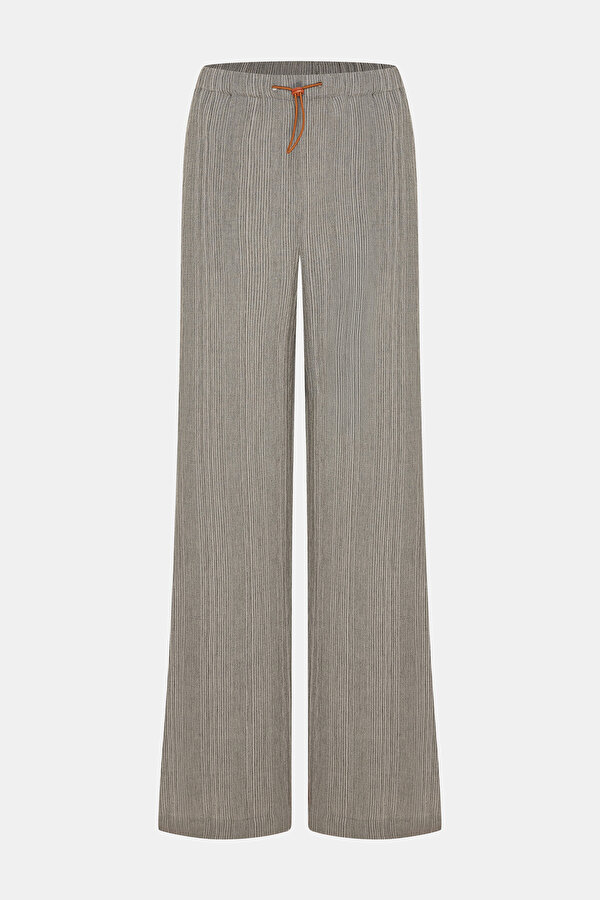 GRİ PLİSELİ BOL PAÇA PANTOLON