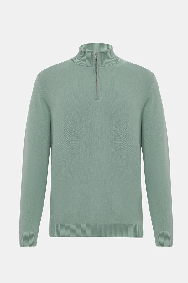 LIGHT GREEN 1/2 TURTLENECK TRICOT