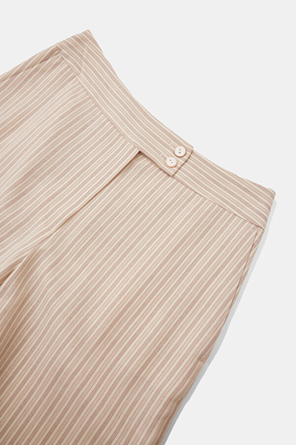 MULTICOLOR STRIPED WIDE LEG TROUSERS 6