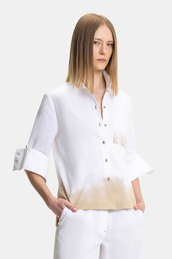 WHITE LONG SLEEVE SHIRT