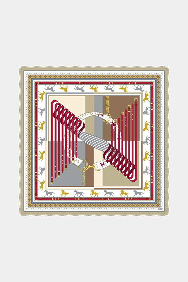 CREAM OBJECT DESIGN CASHMERE/SILK SHAWL