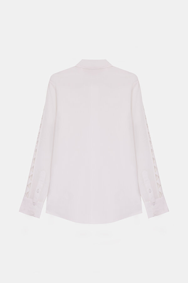 WHİTE LONG SLEEVE BLOUSE 2