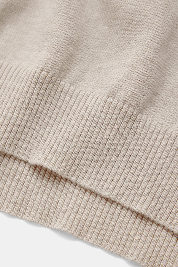 BEIGE BASIC / ROUND NECKLINE TRICOT 7