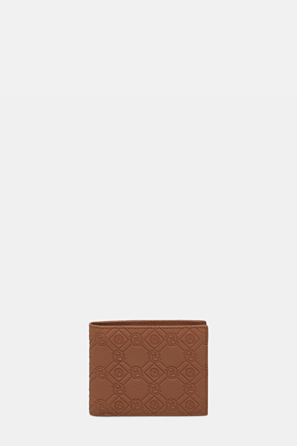 TAN MONOGRAM LEATHER WALLET