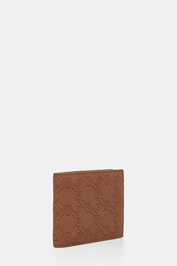 TAN MONOGRAM LEATHER WALLET 2