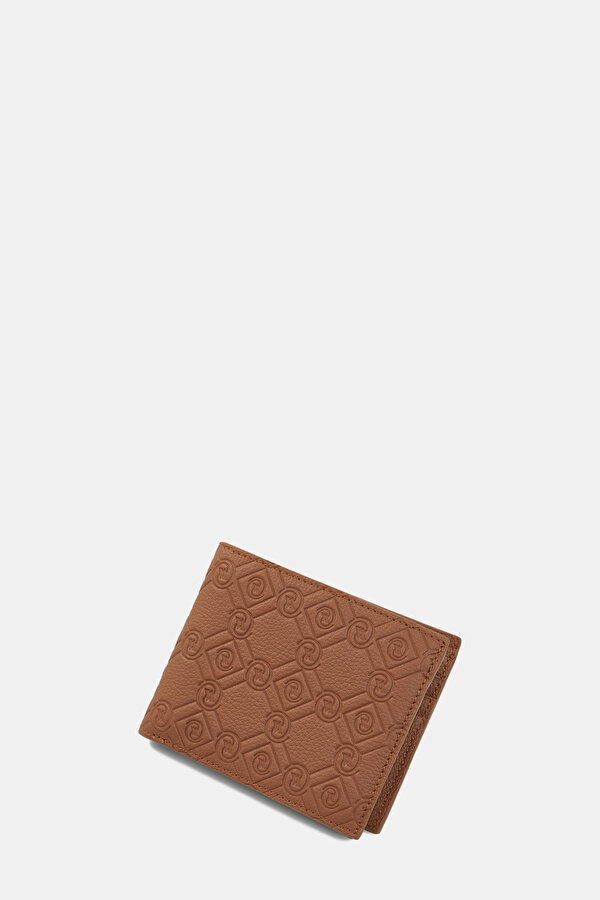 TAN MONOGRAM LEATHER WALLET 6