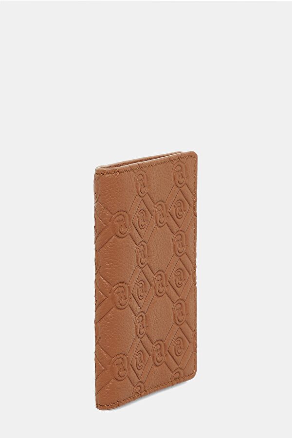 TAN MONOGRAM LEATHER WALLET 2