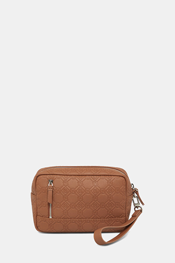 TAN MONOGRAM LEATHER BAG