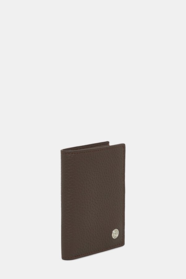 BROWN MONOGRAM LEATHER WALLET 2