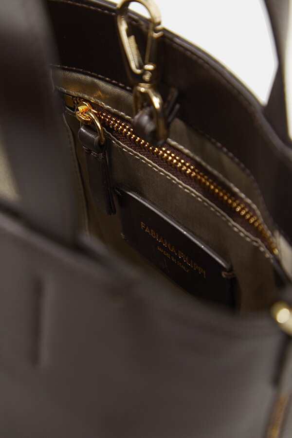 BROWN LEATHER BAG 7