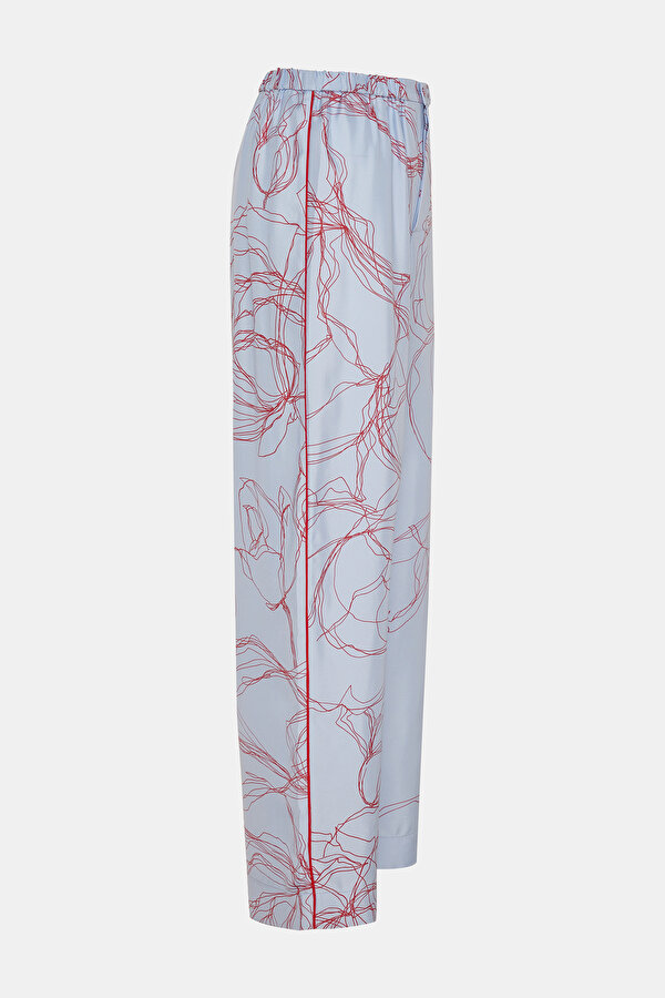 BLUE SILK TROUSERS 6