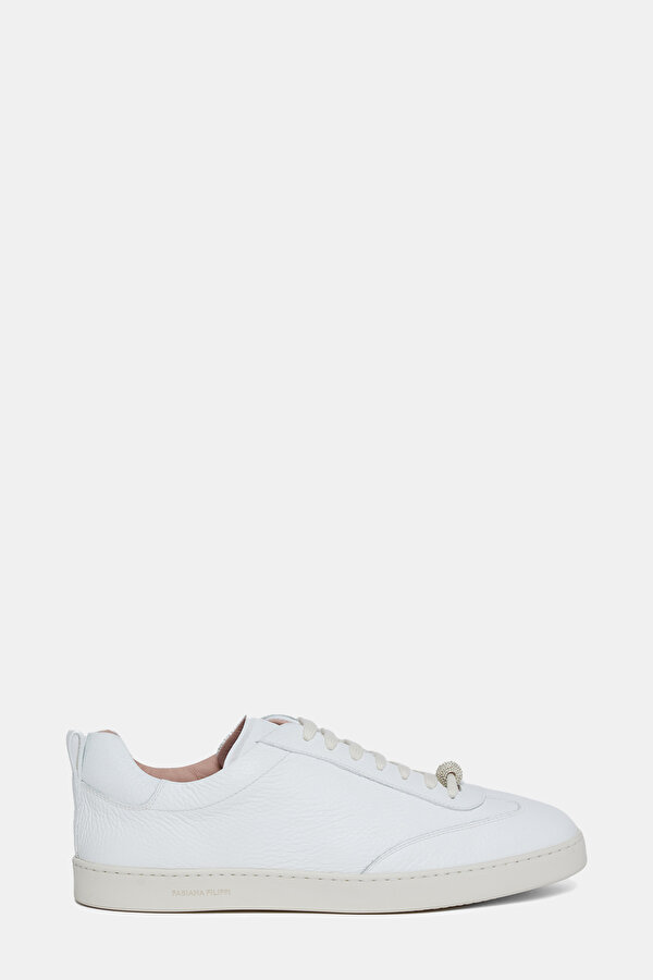 WHITE LEATHER SNEAKER KADIN