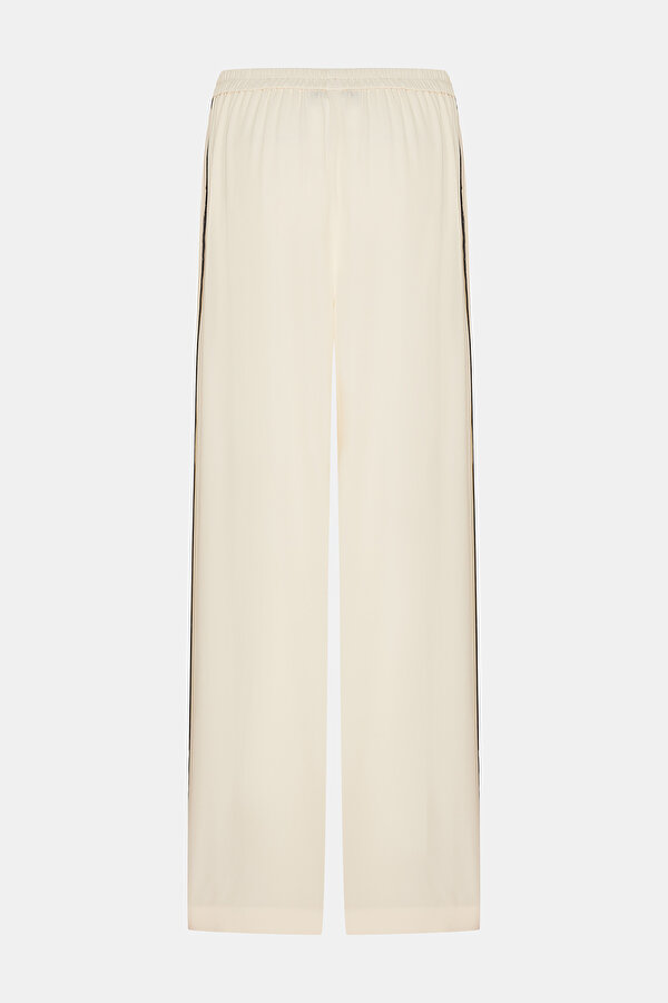 NAVY BLUE LOCKSTITCH WIDE LEG TROUSERS 2