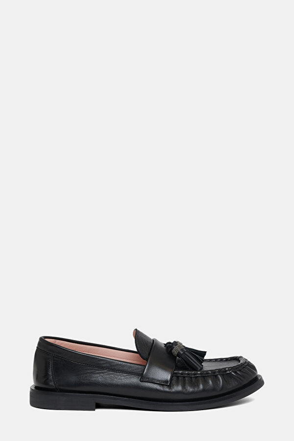BLACK LEATHER SHOES