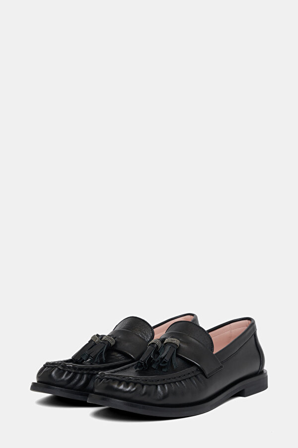 BLACK LEATHER SHOES 2