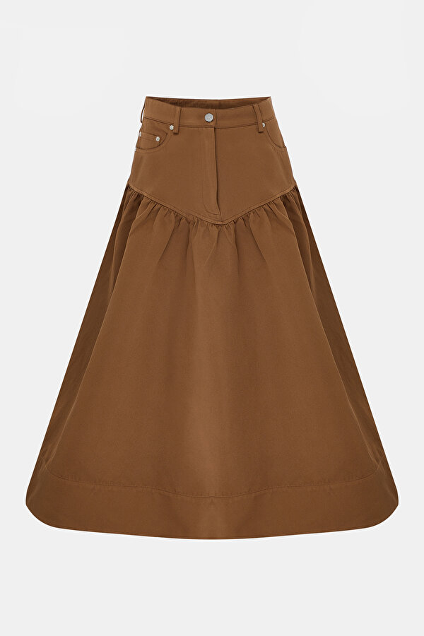 BROWN SKIRT