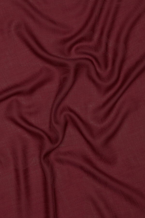 MAROON JACQUARD CASHMERE SHAWL 2