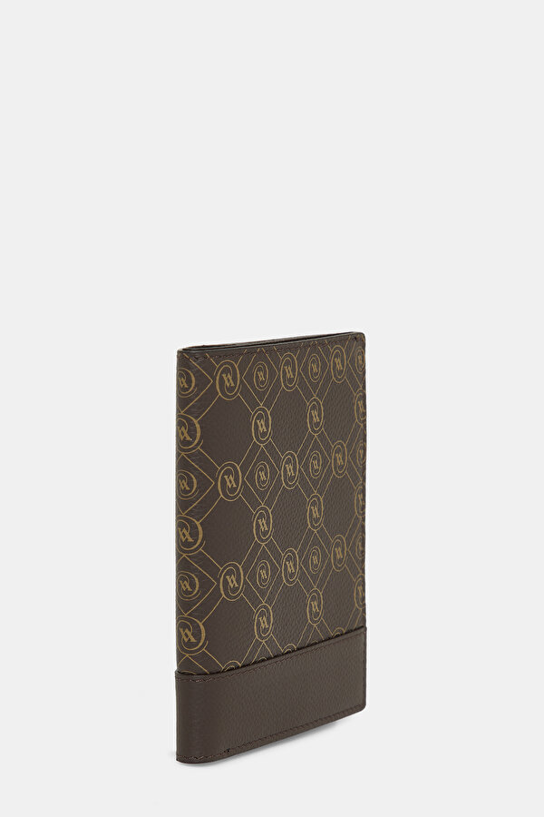 BEIGE MONOGRAM LEATHER WALLET 2