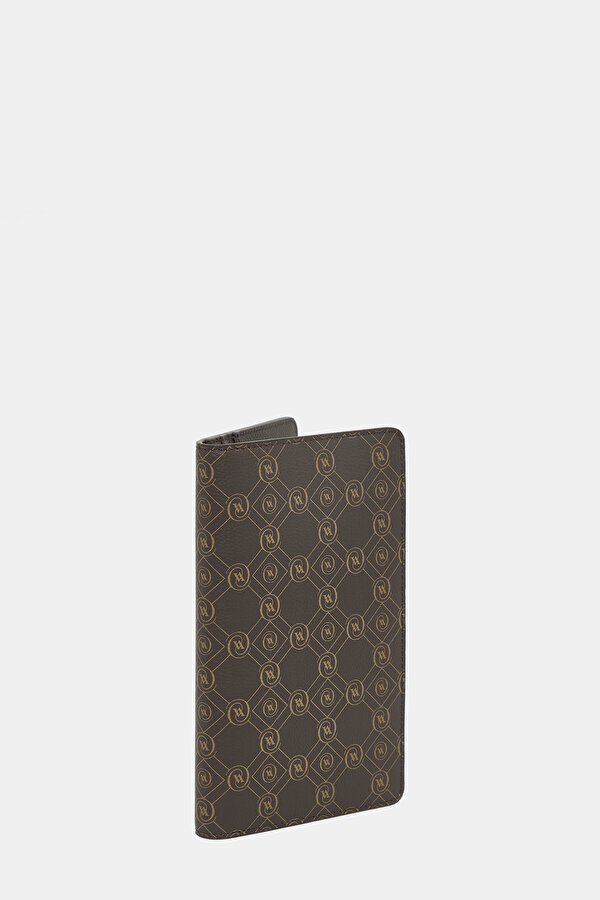 BEIGE MONOGRAM LEATHER WALLET 2
