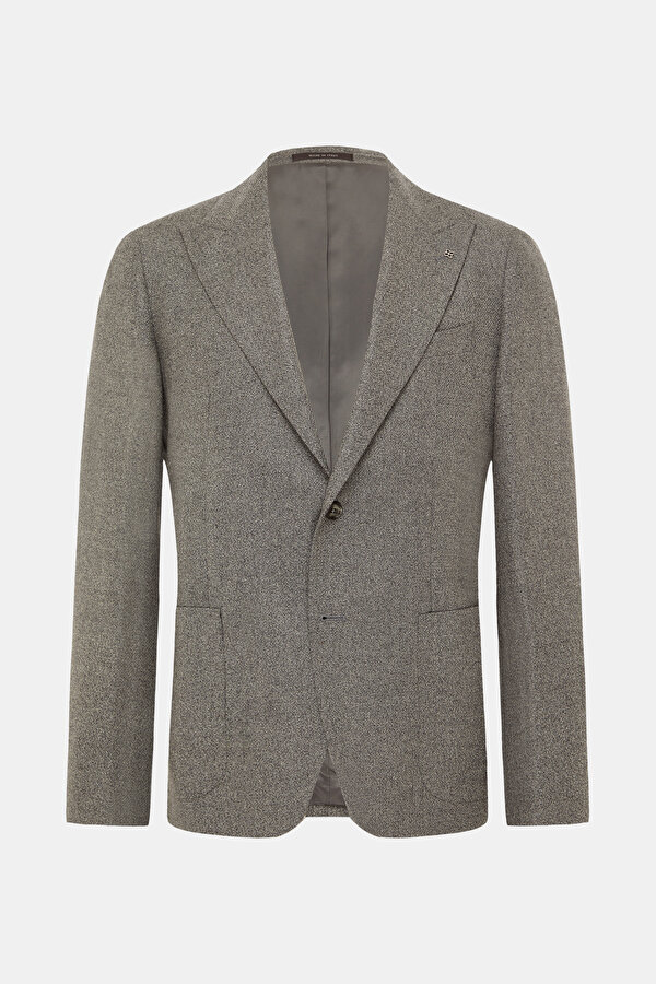 GREY SURPLICE NECKLINE (CROSS-OVER NECKLINE) JACKET