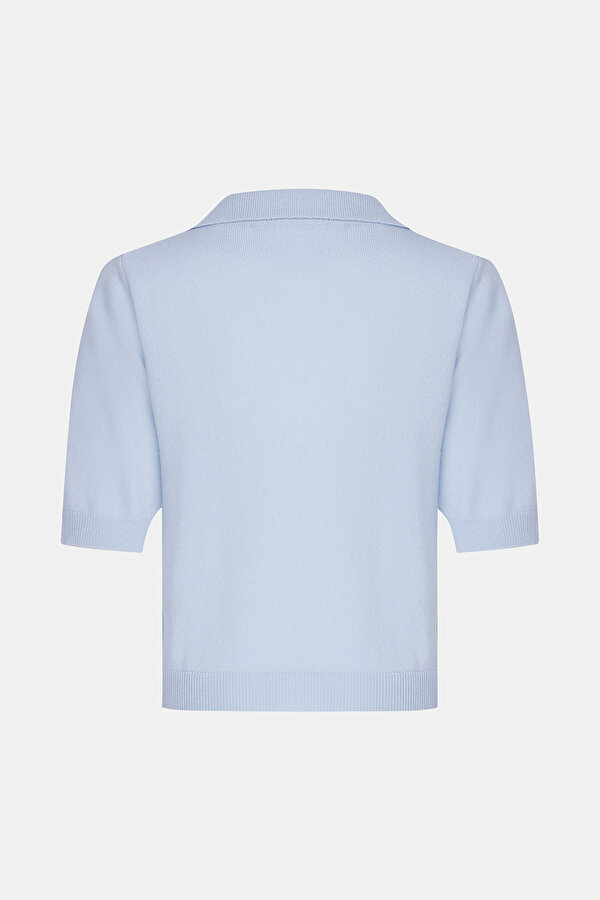 LIGHT BLUE POLO NECK TRICOT 6