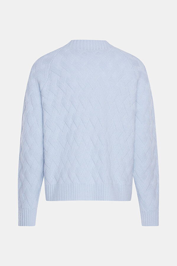 LIGHT BLUE V NECK TRICOT 2