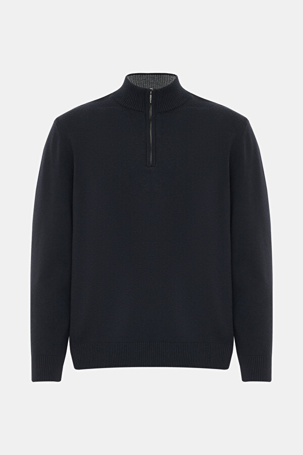 NAVY BLUE 1/2 TURTLENECK TRICOT