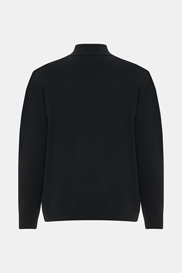 BLACK 1/2 TURTLENECK TRICOT 2