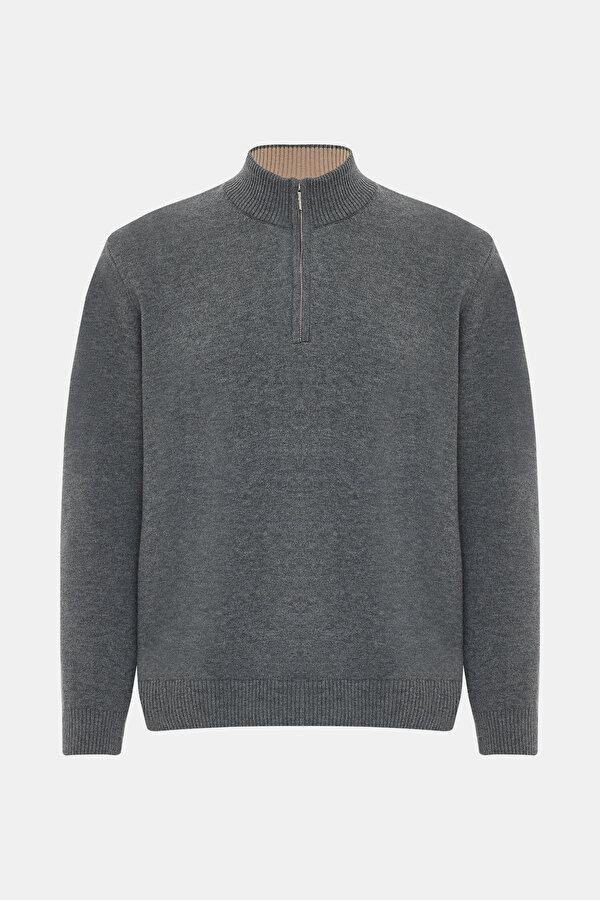 SMOKED 1/2 TURTLENECK TRICOT