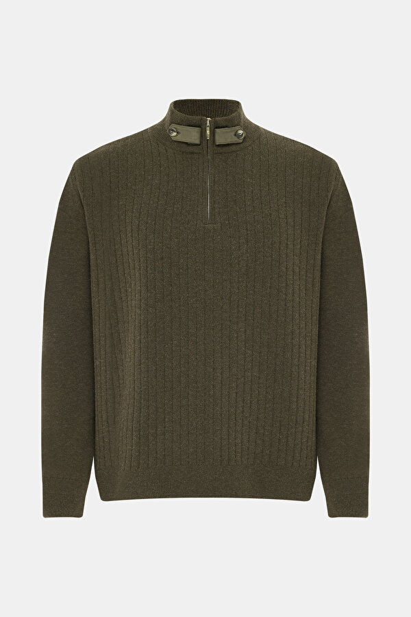 KHAKI 1/2 TURTLENECK TRICOT