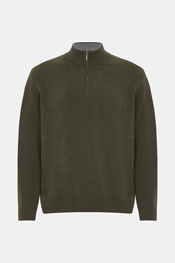 KHAKI 1/2 TURTLENECK TRICOT