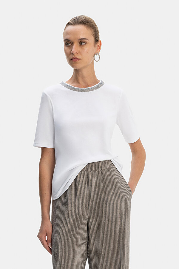MINK BASIC / ROUND NECKLINE SHORT SLEEVE TSHIRT