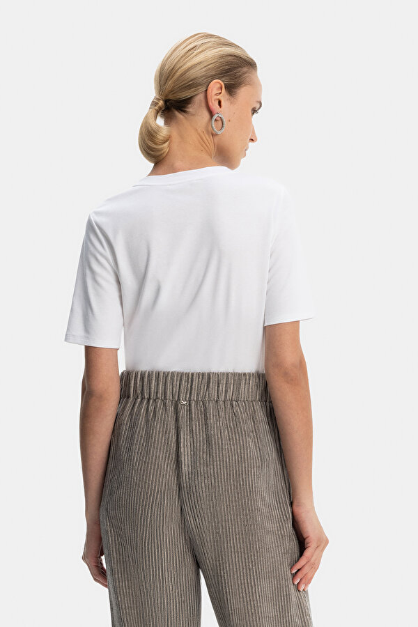 MINK BASIC / ROUND NECKLINE SHORT SLEEVE TSHIRT 2