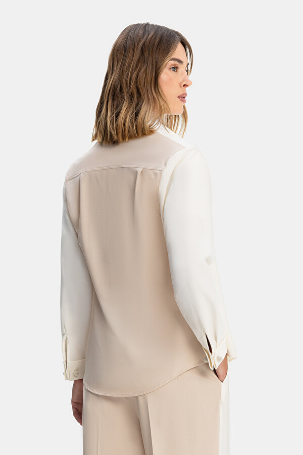 BEIGE LONG SLEEVE SHIRT 2