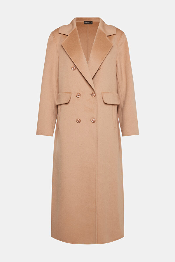 CAMEL DOUBLEFACE WOOL OVERCOAT