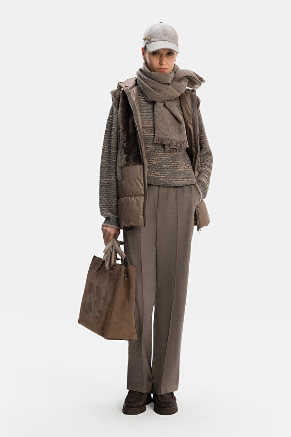 BROWN HOODIE VEST 6