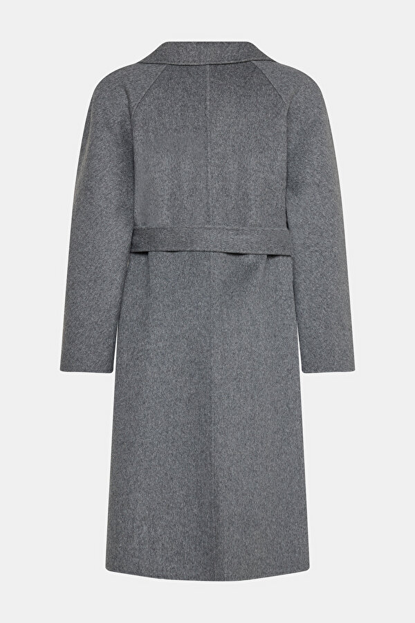 GREY DOUBLEFACE WOOL OVERCOAT 2